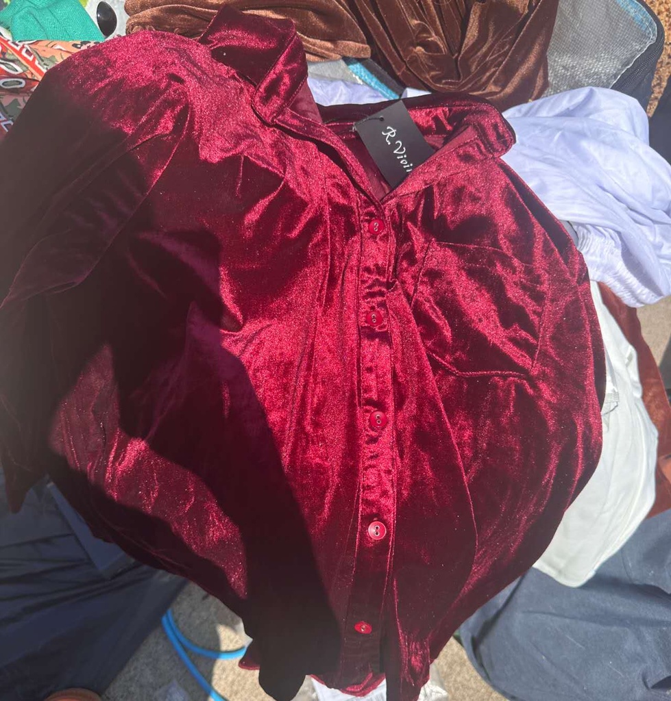 R Viola Velvet Shirt