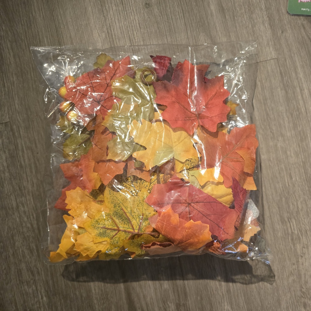 Bag of Artificial Autumn Leaves