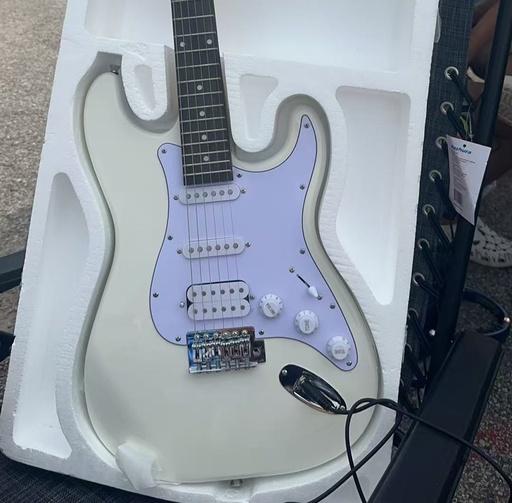 White Electric Guitar